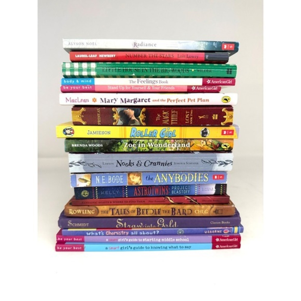 18 Childrens‎ Middle Grade Age 8-13 Book Lot Fiction Nonfiction American Girl